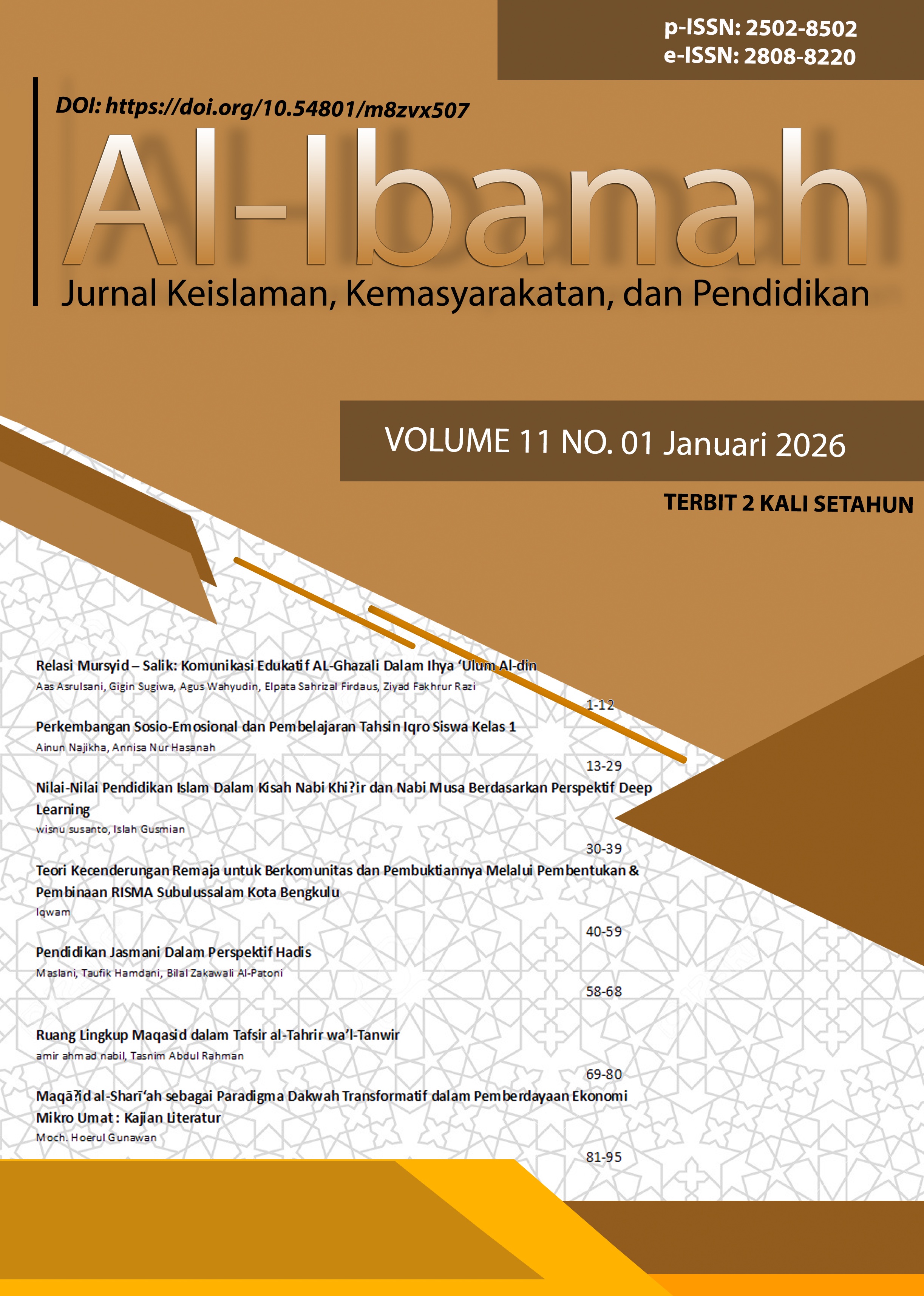 					View Vol. 11 No. 1 (2026): Journal Al-Ibanah
				